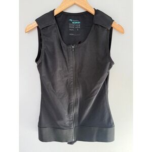 Marena Recovery Compression Vest Womens Size L Black Zipper Front Post Surgery‎